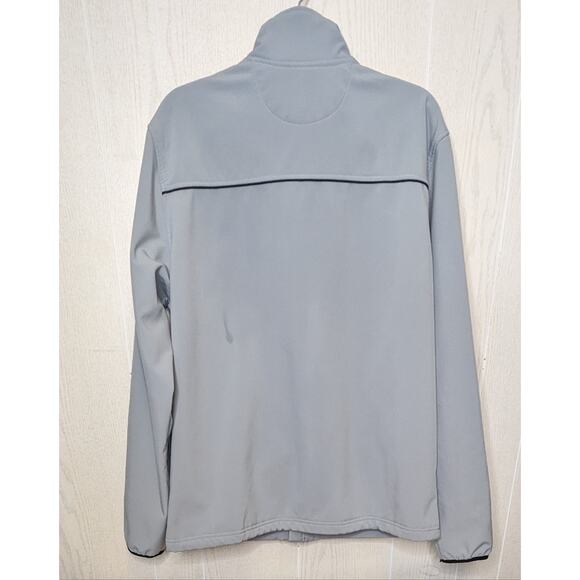 Fila light Greyzip front  stadium jacket sz Large - Picture 6 of 11